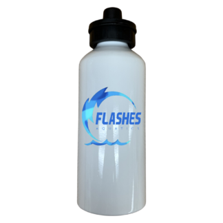Flashes Aquatics White Aluminum Water Bottle